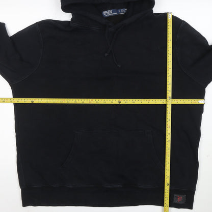Polo Ralph Lauren Men's Black XL Pullover Hoodie Cotton Fleece