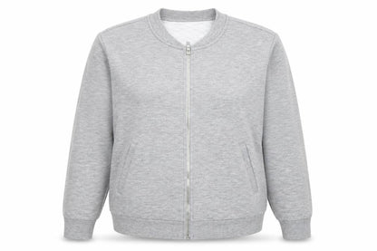 Marks & Spencer Women Grey Full Zip Sweatshirt UK 16 Polyester Blend