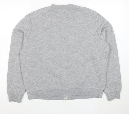 Marks and Spencer Women Grey Full Zip Sweatshirt UK 16 Polyester Blend