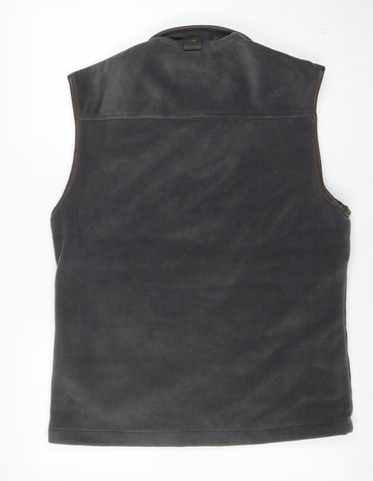 Hoggs of Fife Men's Grey Fleece Waistcoat Bodywarmer M Regular Fit