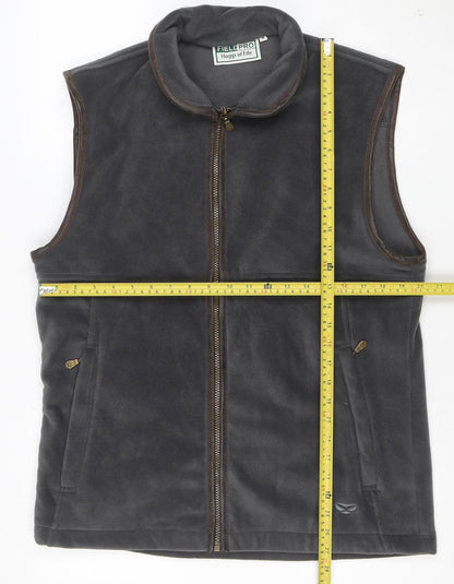 Hoggs of Fife Men's Grey Fleece Waistcoat Bodywarmer M Regular Fit