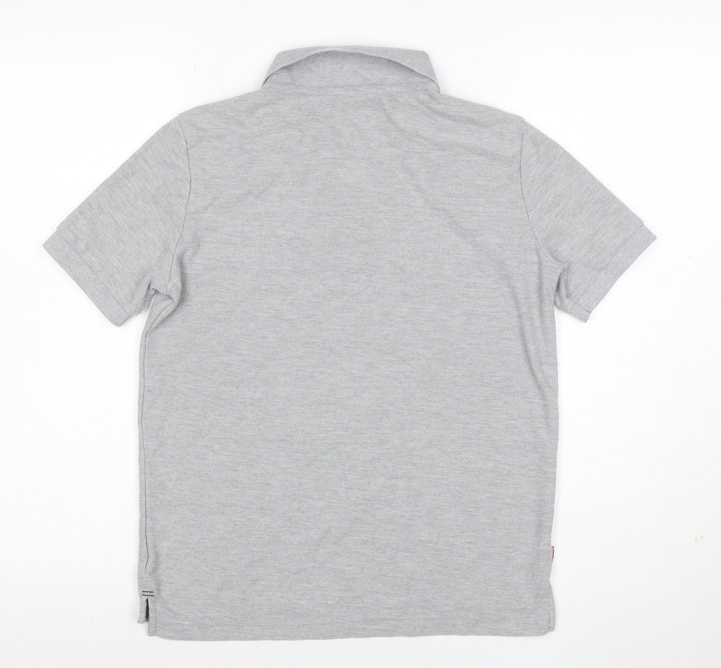 Slazenger Boys Grey Polo Shirt 13 Years Short Sleeve Regular Fit