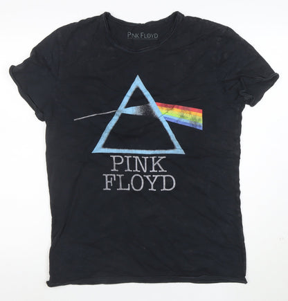 Tu Men’s Black Pink Floyd Graphic Band T-Shirt Medium Cotton Crew Neck