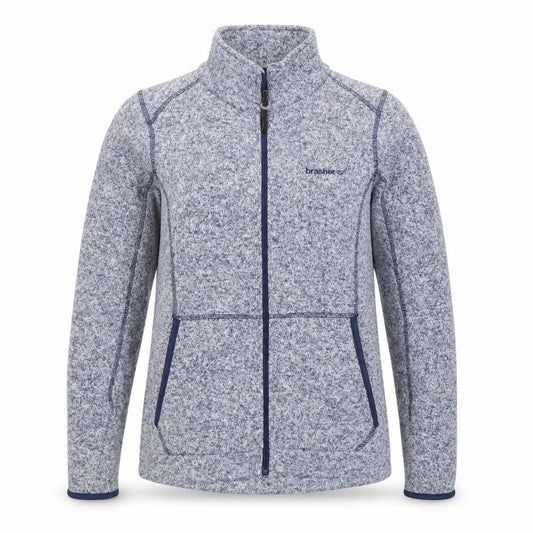 Brasher Women's Blue Full Zip Fleece Jacket Size S Outdoor Wear