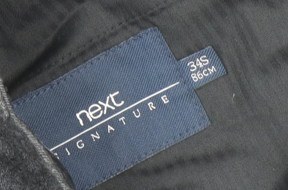 Next Men’s Grey Wool Dress Pants 34S Formal Trousers
