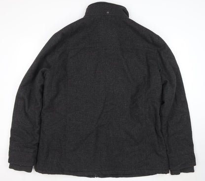 Next Men’s Grey Wool Blend Herringbone Jacket 2XL