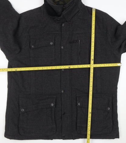 Next Men’s Grey Wool Blend Herringbone Jacket 2XL