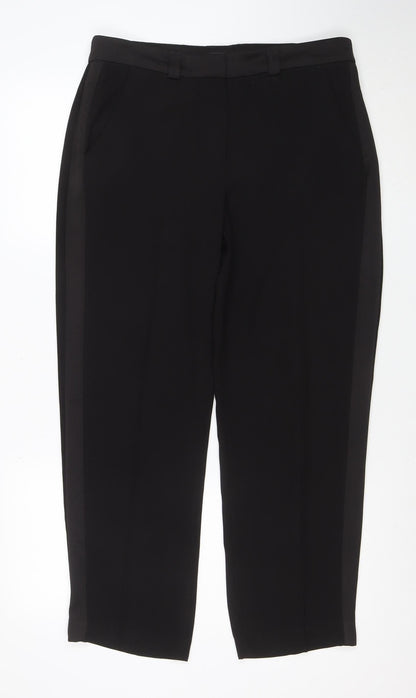 The Freya Women’s Black Size 12 Short Relaxed Straight Trousers