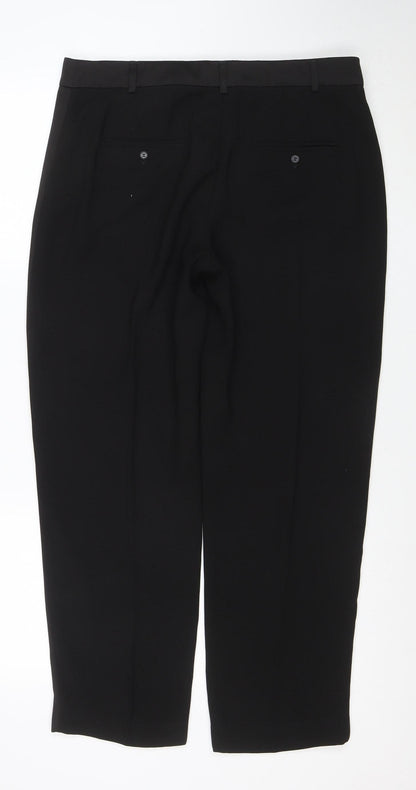 The Freya Women’s Black Size 12 Short Relaxed Straight Trousers