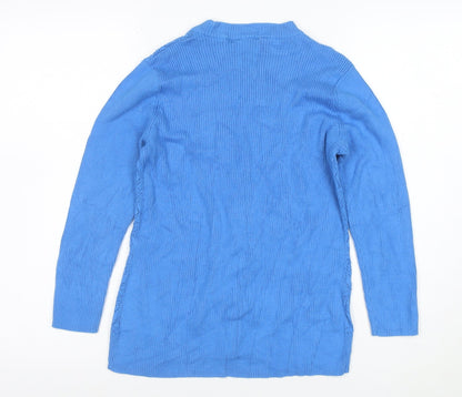 Van Heusen Women's Blue Knit V-Neck Button Cardigan Size M