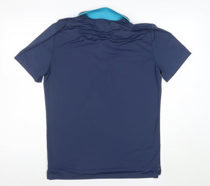 Original Penguin Men's Blue Polo Shirt M Moisture Wicking Stretch