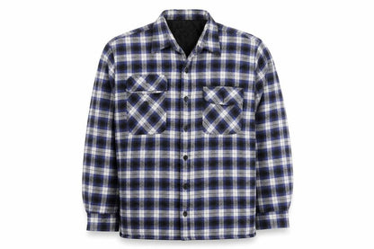 Zantos Men's Blue Check Lined Flannel Puffer Jacket Size L