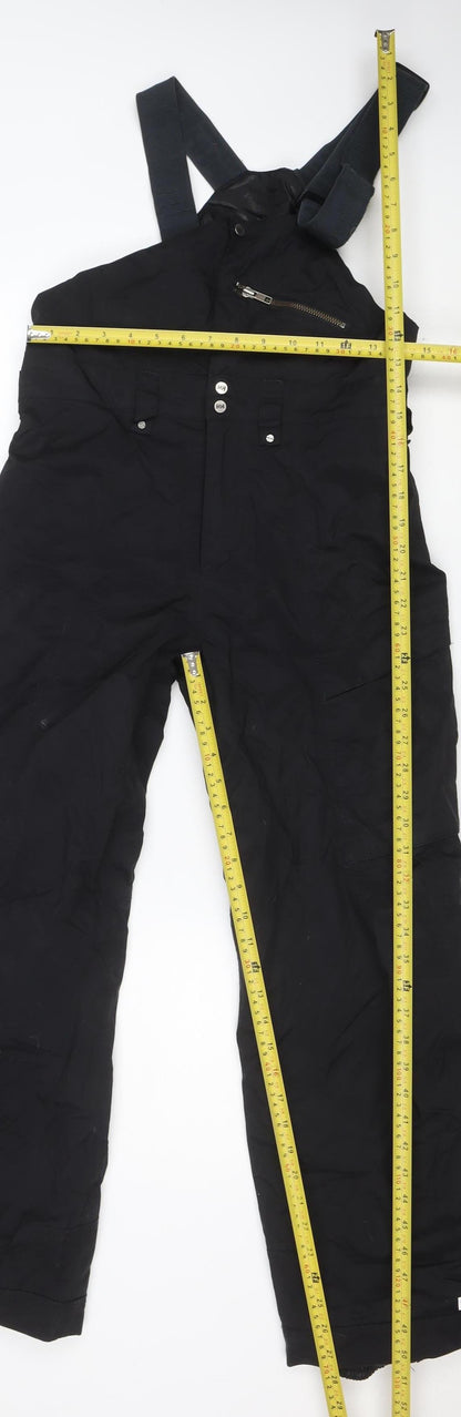 Helly Hansen Boys Black 14 Years Waterproof Ski Salopettes Trousers