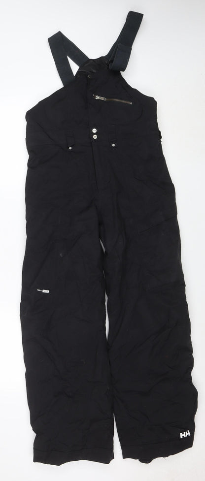 Helly Hansen Boys Black 14 Years Waterproof Ski Salopettes Trousers
