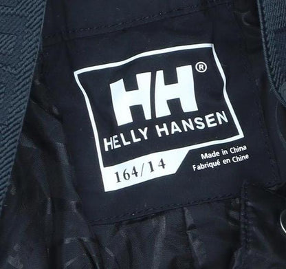 Helly Hansen Boys Black 14 Years Waterproof Ski Salopettes Trousers