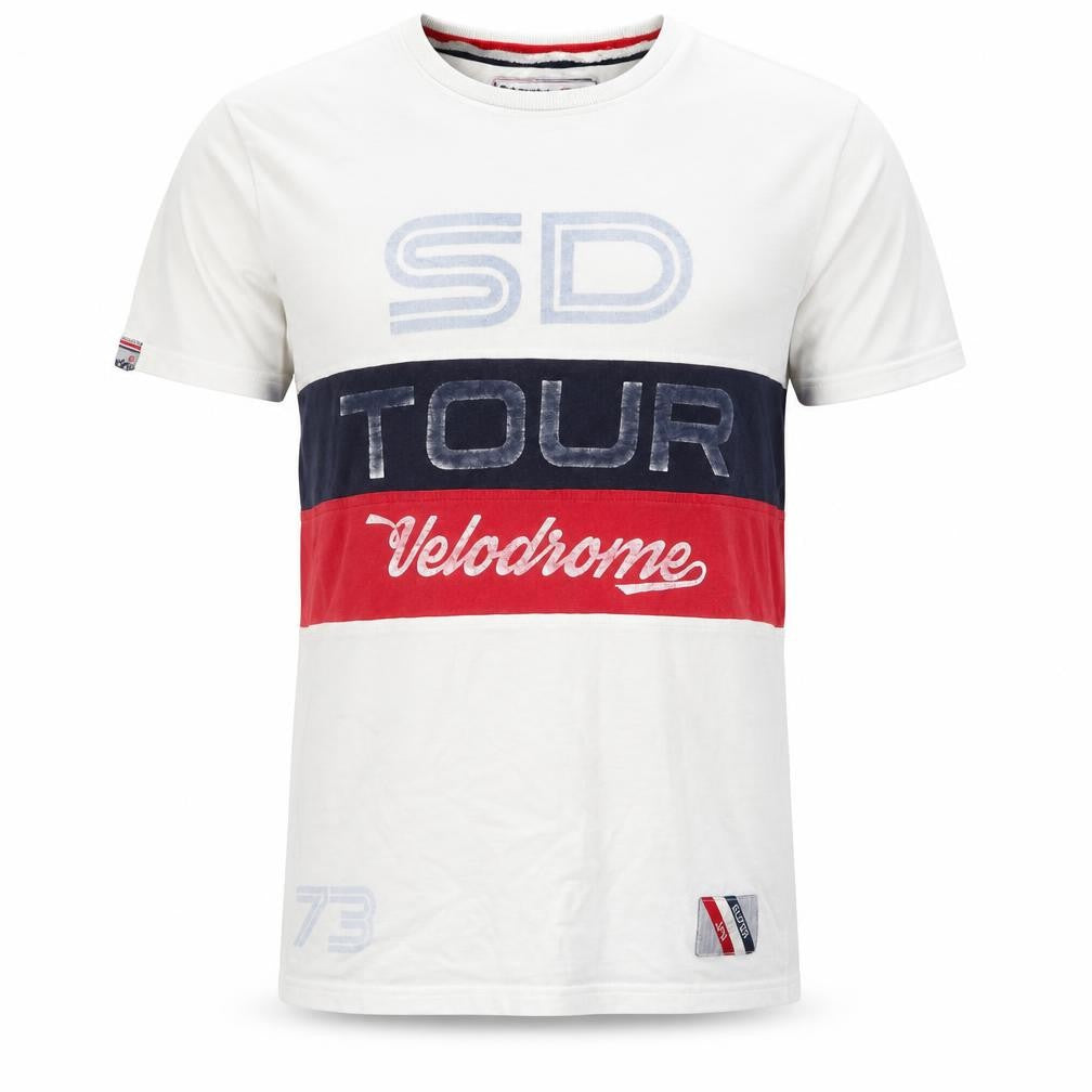 Superdry Men's White Colourblock Velodrome T-Shirt Size S