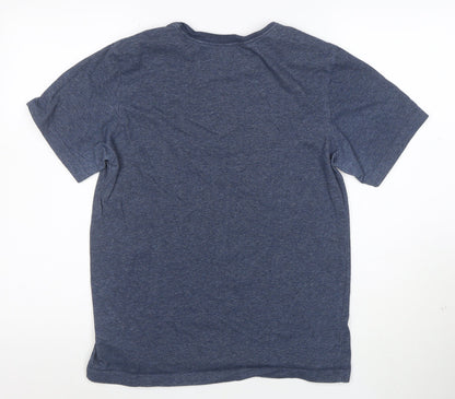Nike Men's Blue Dri-FIT Crew Neck Sports T-Shirt Size S