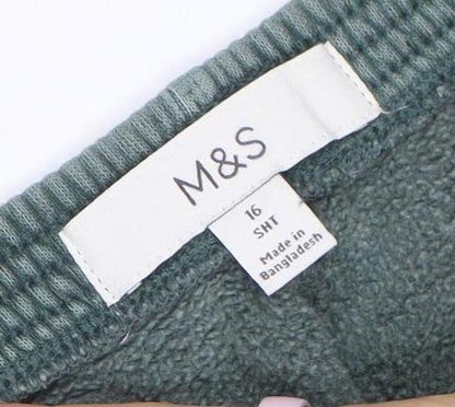 Marks and Spencer Womens Green Size 16 Capri Activewear Trousers