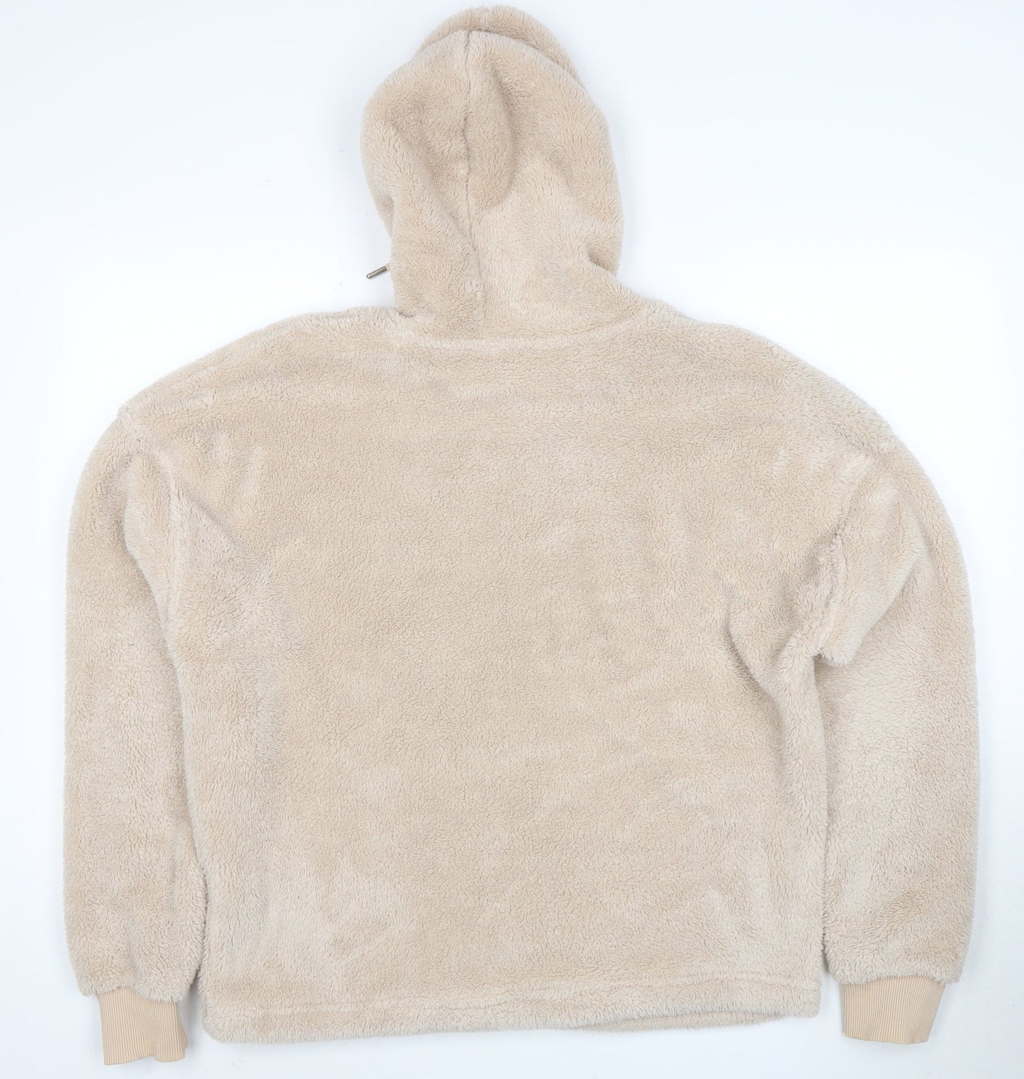 Urban Outfitters Womens Beige Faux Fur Pullover Hoodie XS