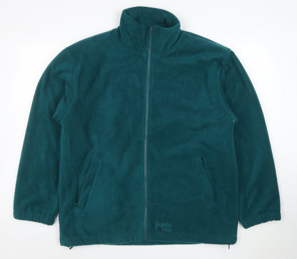 Bronte Men’s Green Fleece Full Zip Outdoor Jacket Size S
