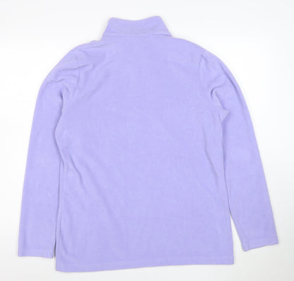 Regatta Women’s Purple 1/4 Zip Fleece Sweatshirt Size 14