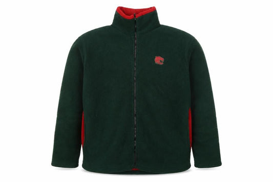 Tigers Men's Green XL Fleece Full Zip Jacket