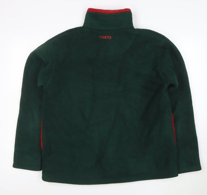 Tigers Men's Green XL Fleece Full Zip Jacket