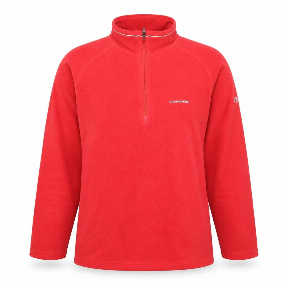 Craghoppers Women Red Fleece 1/4 Zip Pullover Sweatshirt UK 12