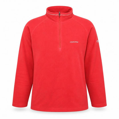 Craghoppers Women Red Fleece 1/4 Zip Pullover Sweatshirt UK 12