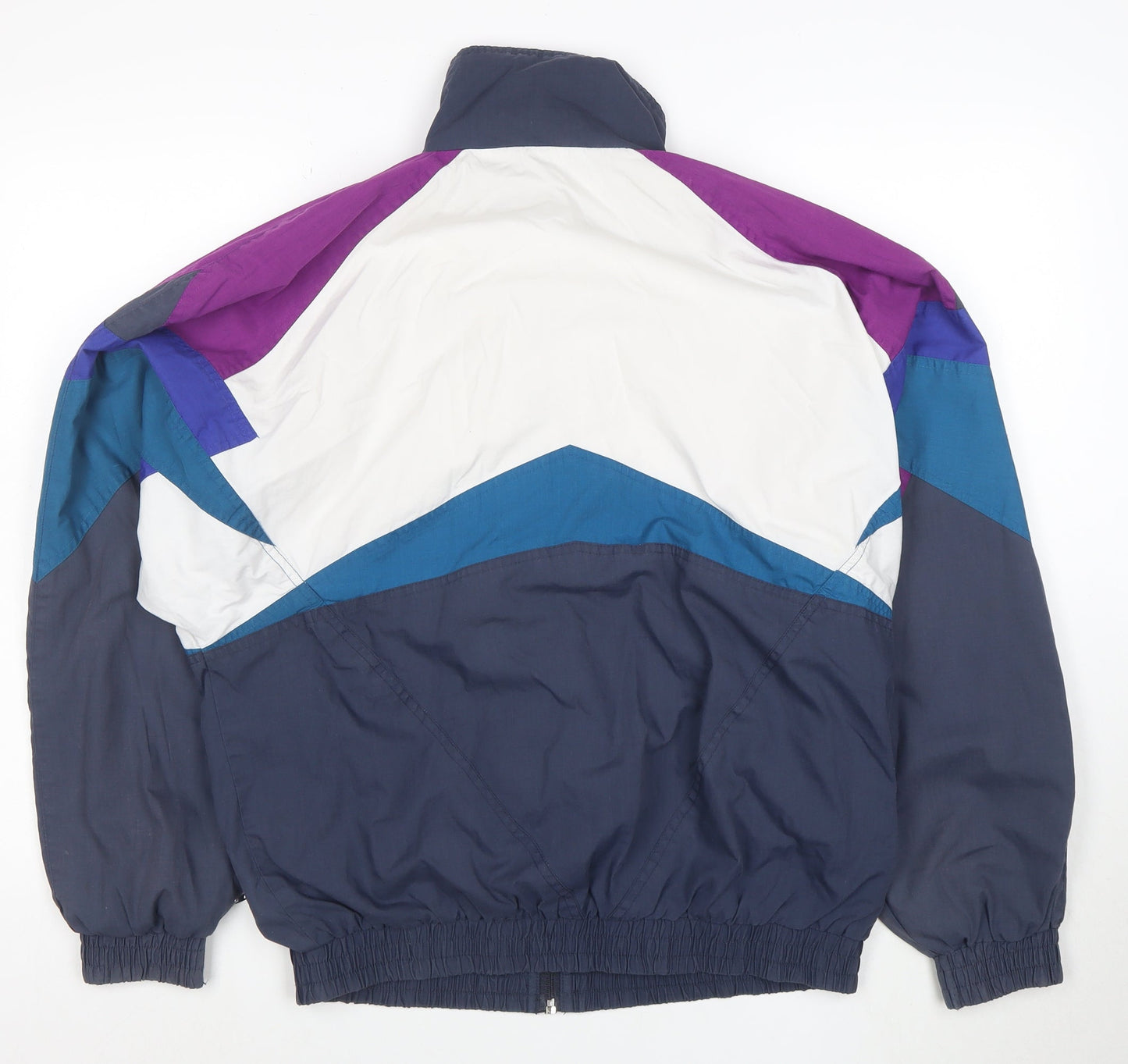 Pacific Mens Multicoloured M Retro 90s Full Zip Windbreaker Jacket