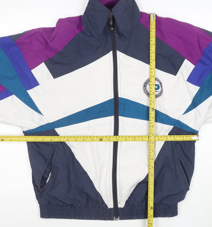 Pacific Mens Multicoloured M Retro 90s Full Zip Windbreaker Jacket