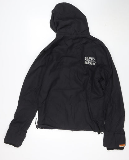 Superdry Men's Black M Windbreaker Hooded Jacket