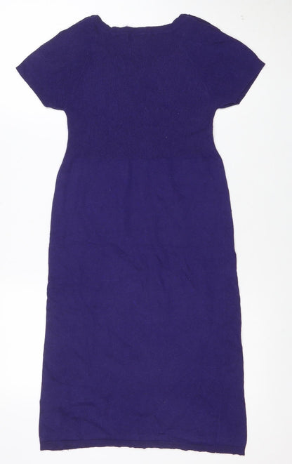 Apricot Women Purple Size 10 Bodycon Knit Dress