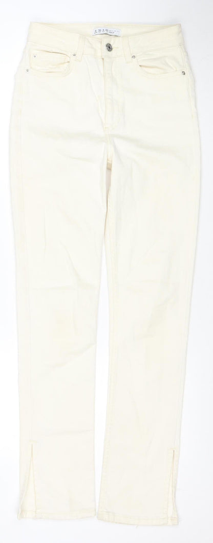 Denim Co Women Ivory Skinny Jeans Size 8 Stretch Cotton Blend