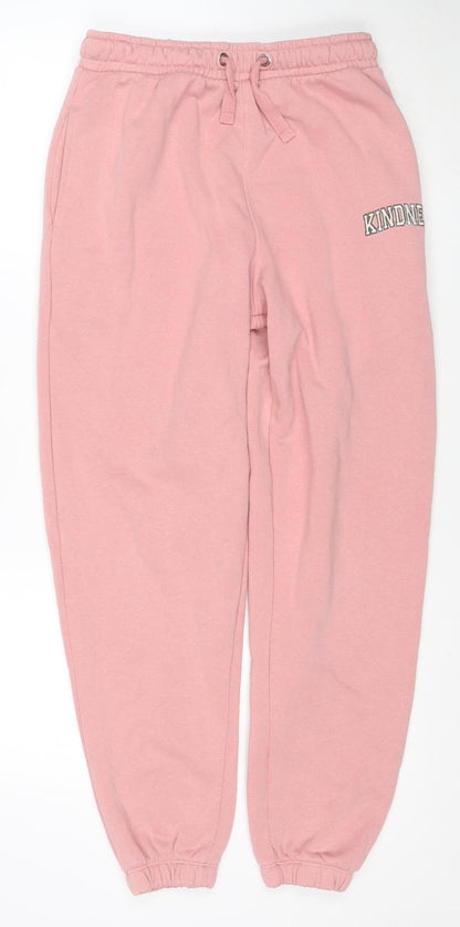 Nobody's Child Women's Pink Jogger Trousers Size 12 Organic Cotton