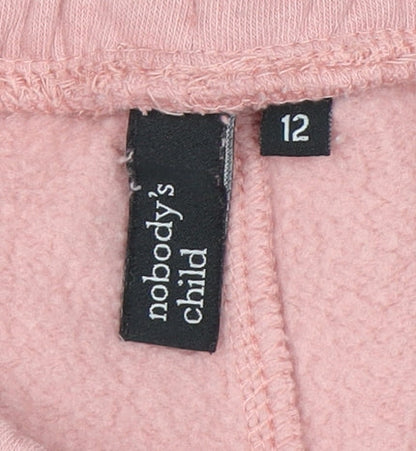 Nobody's Child Women's Pink Jogger Trousers Size 12 Organic Cotton