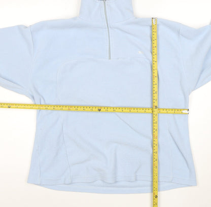 Trespass Women's Blue XL 1/4 Zip Fleece Pullover Sweatshirt