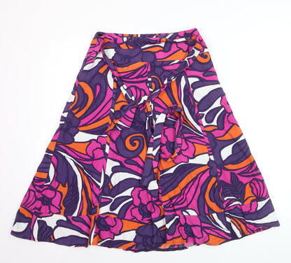 Principles Petite Multicoloured Floral A-Line Dress Size 8