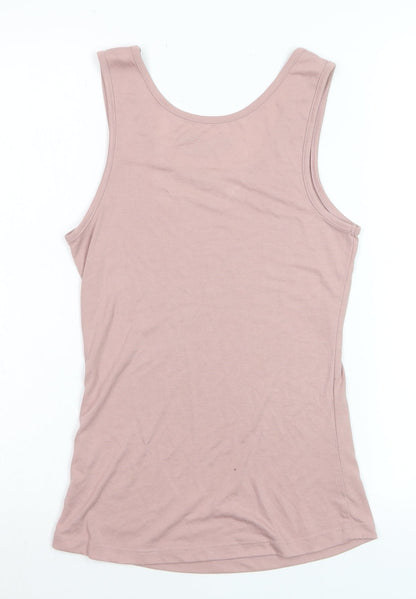 Hard Rock Women's Pink Tank Top Medium Music Graphic Rock London