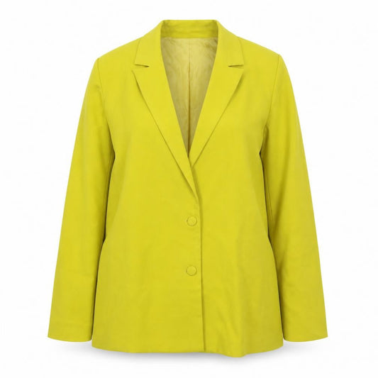 Missguided Women's Yellow Regular Fit Double-Breasted Blazer UK 8