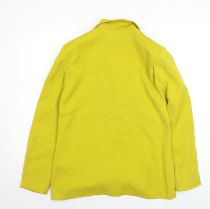 Missguided Women's Yellow Regular Fit Double-Breasted Blazer UK 8