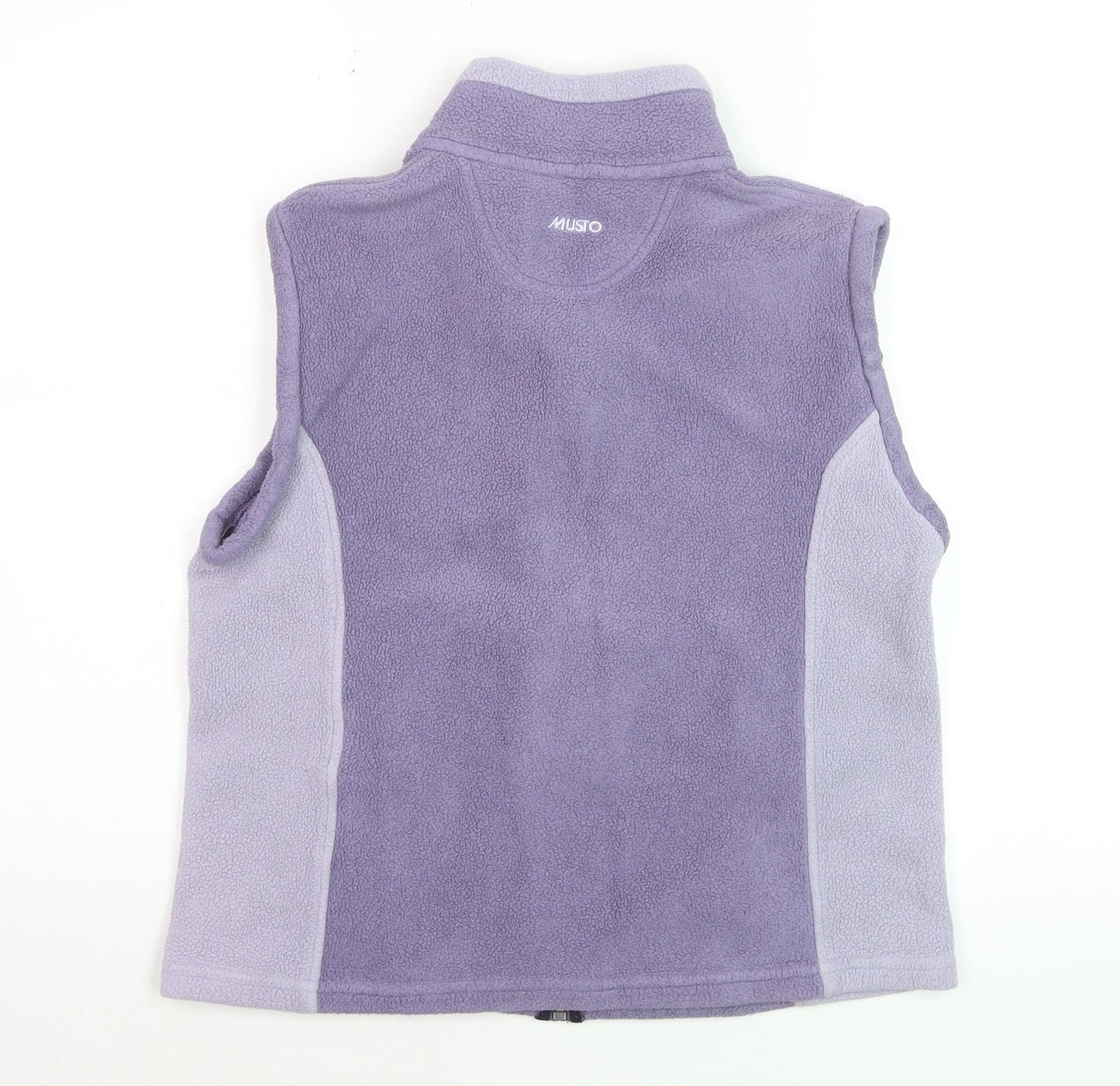 Musto Women Purple Fleece Bodywarmer Size 12 Zip Waistcoat