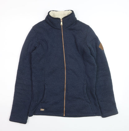 Regatta Great Outdoors Women Navy Full Zip Fleece Jacket UK 10