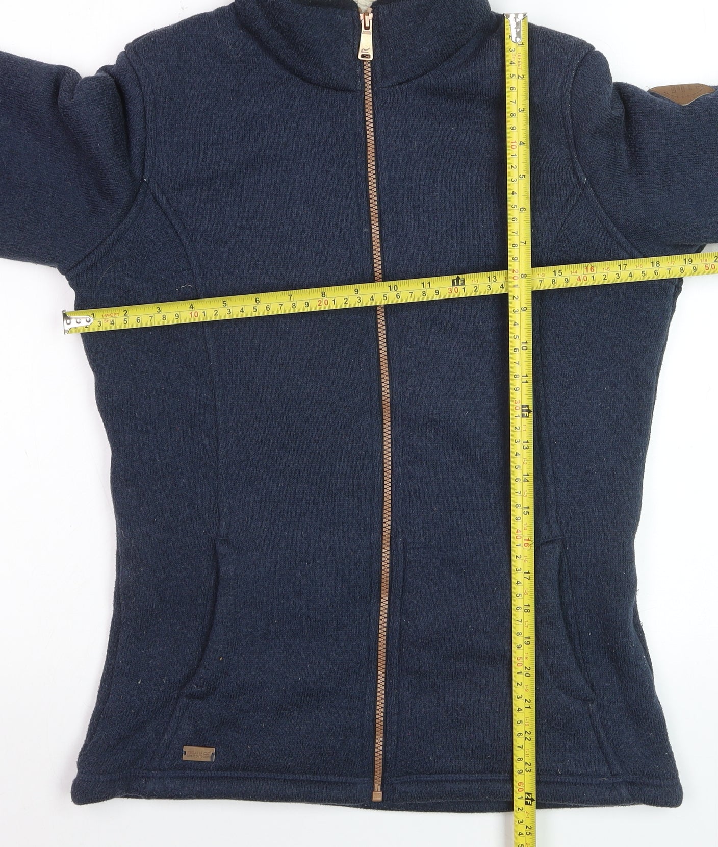 Regatta Great Outdoors Women Navy Full Zip Fleece Jacket UK 10