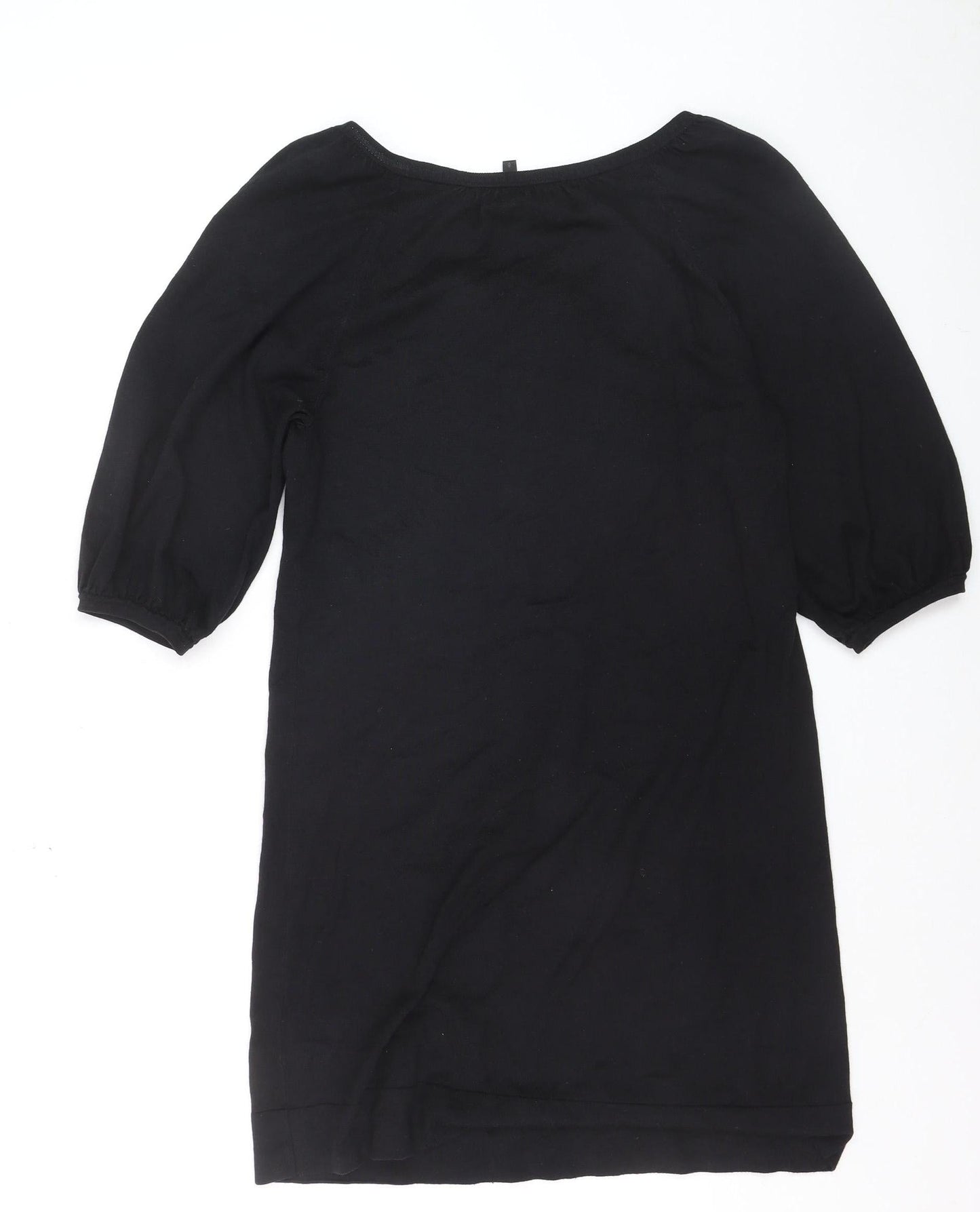 Coast Women’s Black Size 8 Shift Bow Neck Short Dress