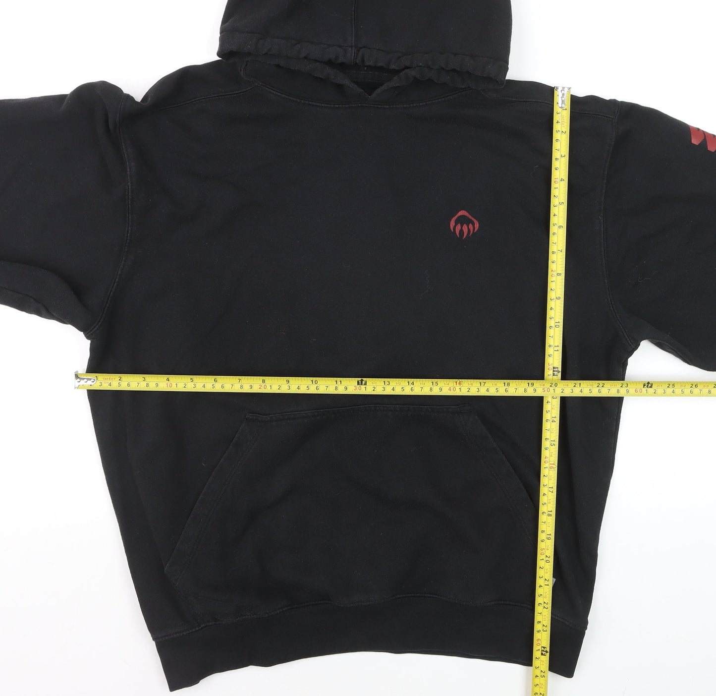 Wolverine Men's Black Logo Pullover Hoodie Size L Fleece