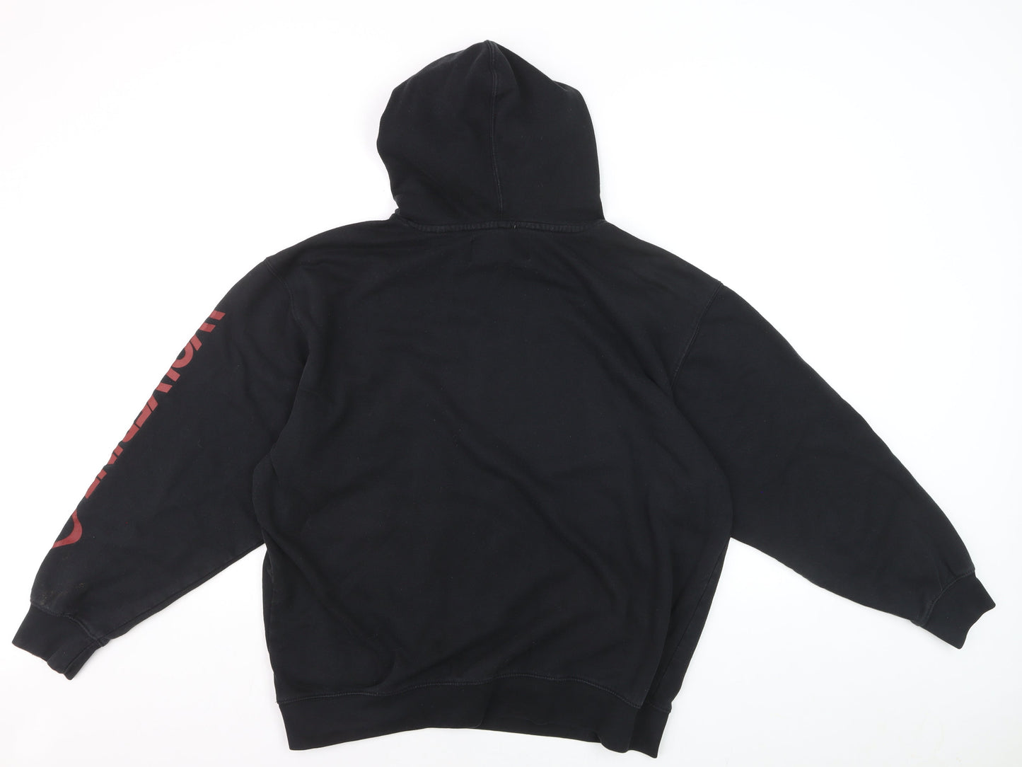 Wolverine Men's Black Logo Pullover Hoodie Size L Fleece