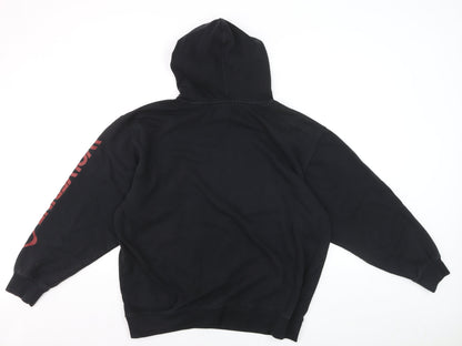 Wolverine Men's Black Logo Pullover Hoodie Size L Fleece