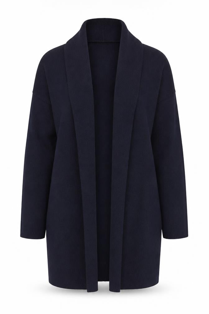 Ann Harvey Women's Black Long Sleeve Open Knit Cardigan Size 18