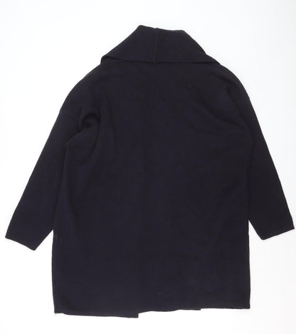 Ann Harvey Women's Black Long Sleeve Open Knit Cardigan Size 18